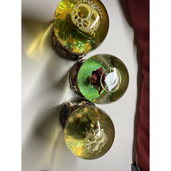 Harry Potter Musical Snow Globe Set Ron Harry Hermione Gryffindor Trio Bradford - Picture 10 of 10